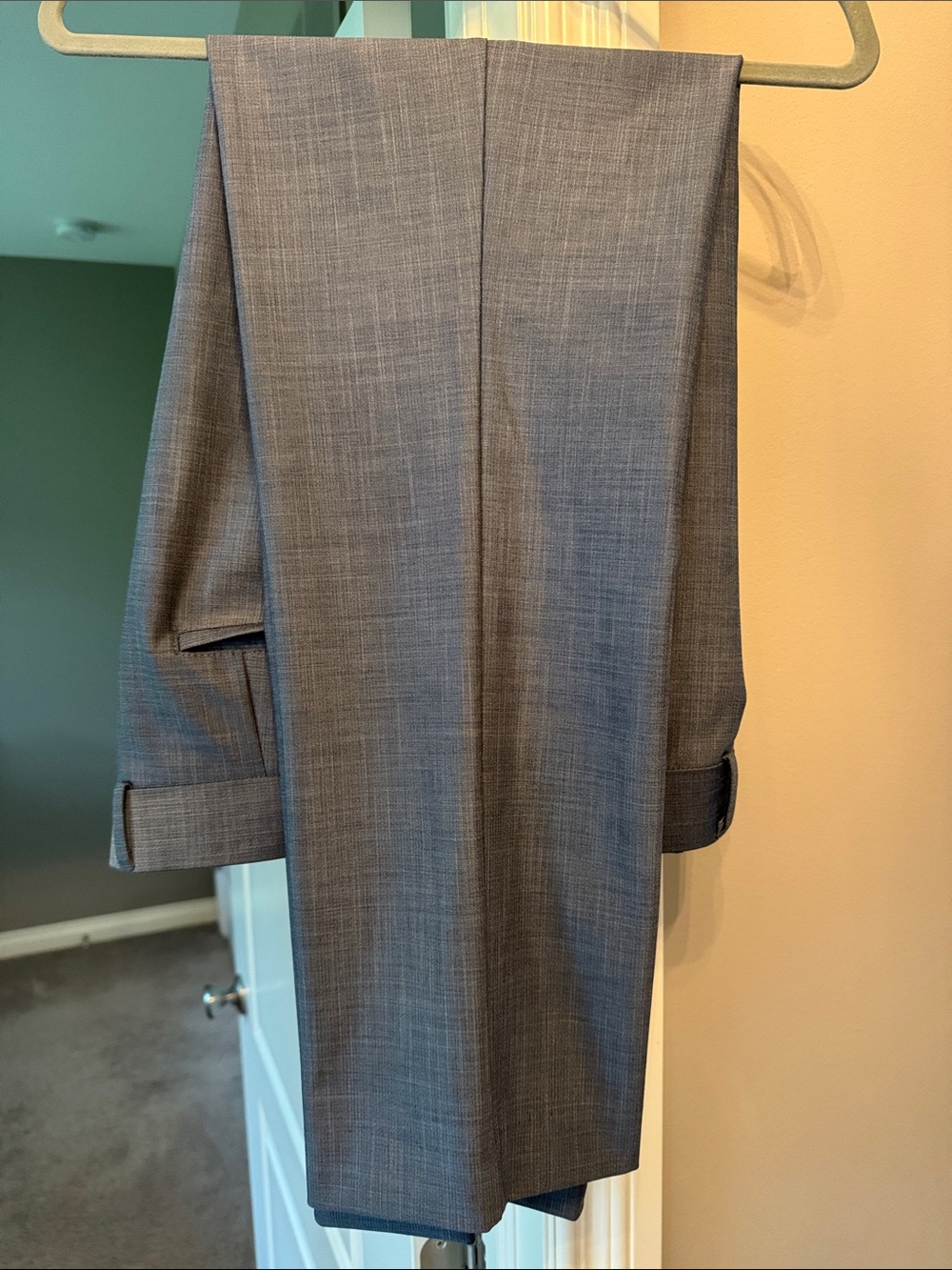 Athletic Fit Men's Dress Pants - Heathered Gray 33x34